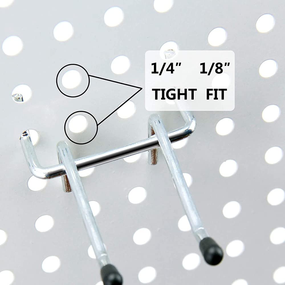 170 PCS Surtido de ganchos para tablero de clavijas Accesorios para tablero de clavijas, Kit de tablero de clavijas, Juego de ganchos de clavija con ganchos de metal, Cerraduras de clavija, A