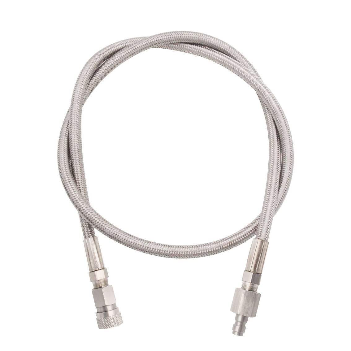 Paintball Airsoft PCP Air Pump Fill Hose 36 inch High Pressure Stainless Steel with Quick Fitting Male and Female,Suit for Compressor to The Air Tanks