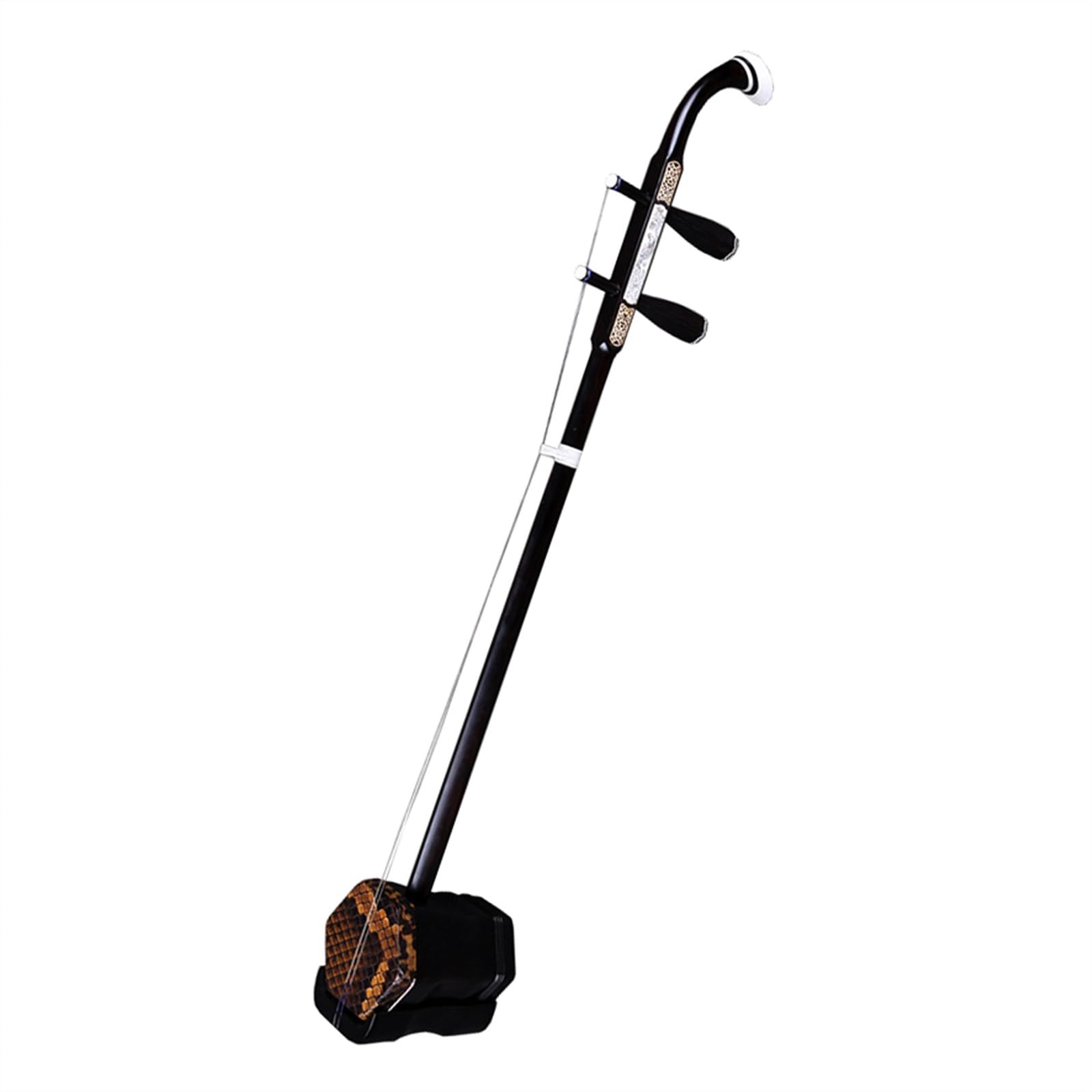 Erhu Hexagonal En Bois De Santal Noir, Instrument Traditionnel Chinois À 2 Cordes Avec Ensemble Complet D'accessoires Professionnel Erhu