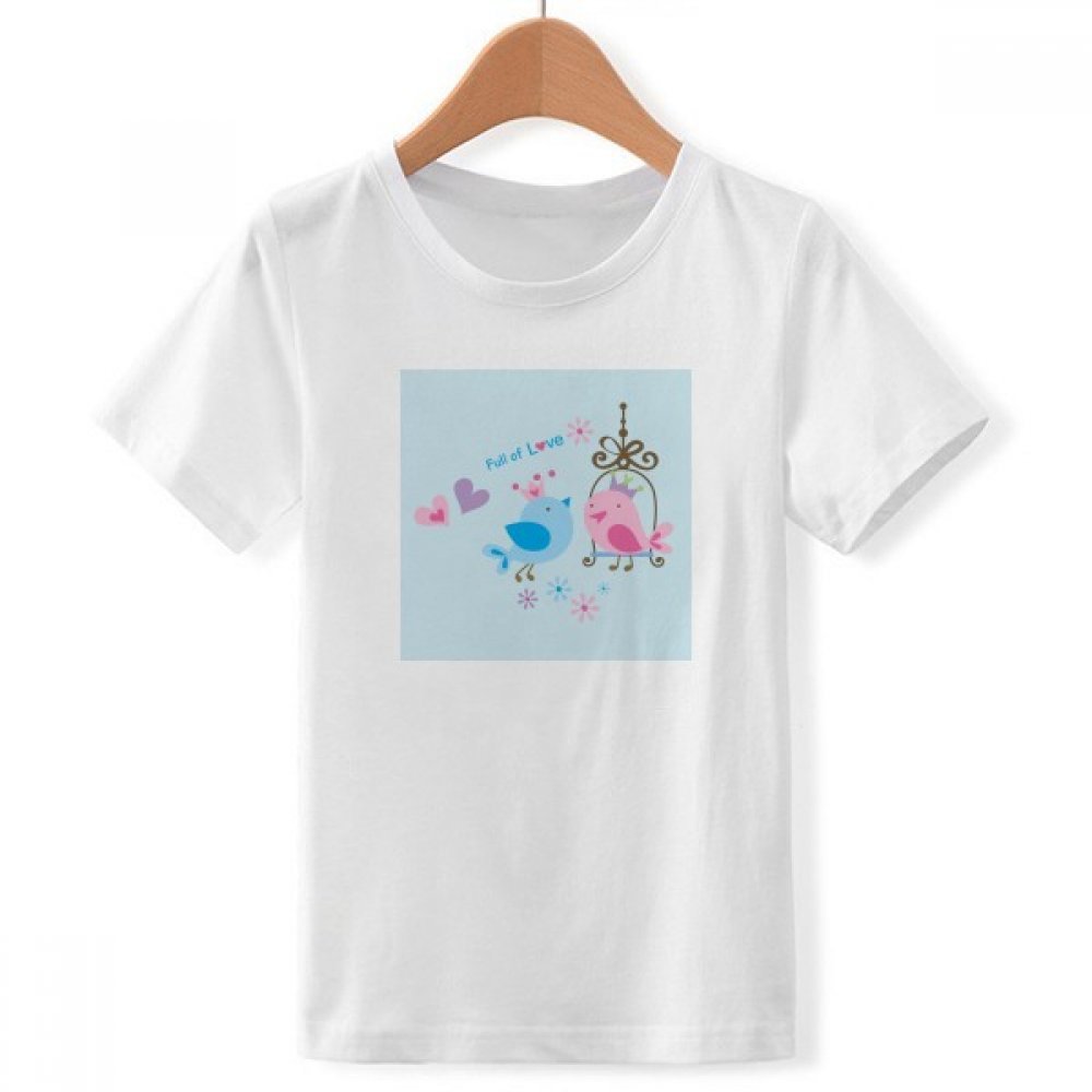 T-shirt oiseaux col blanc garçon M DIYthinker - 3