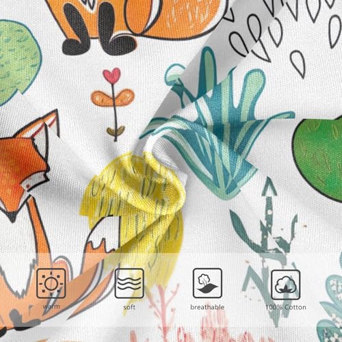 ODAWA Cute Foxes Forest Trees Kids Underwear, Toddler Boys Underwear 2T3