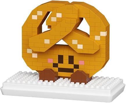 Pretzel Happy Bread Food Mini Bricks Building Toy
