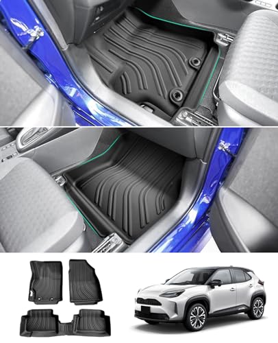 Tapis de sol en TPE étanches à bords hauts 3D pour Yaris Cross Hybrid