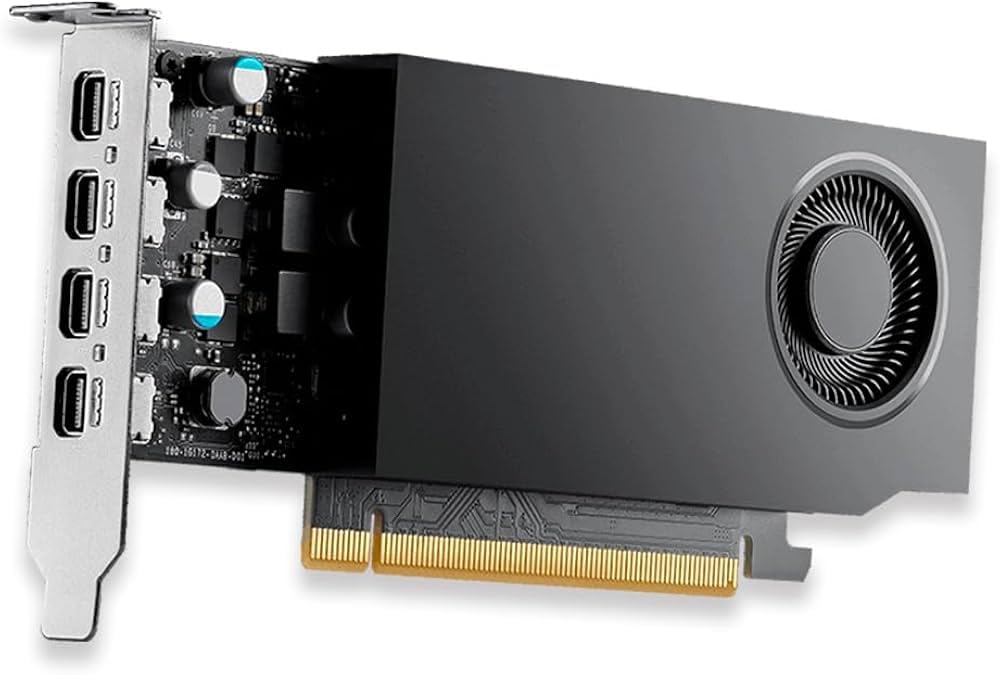 NVIDIA RTX A1000 - Grafikkarten - RTX A1000-8 GB GDDR6 - PCIe 4.0 x8 Low-Profile - 4 x Mini DisplayPort