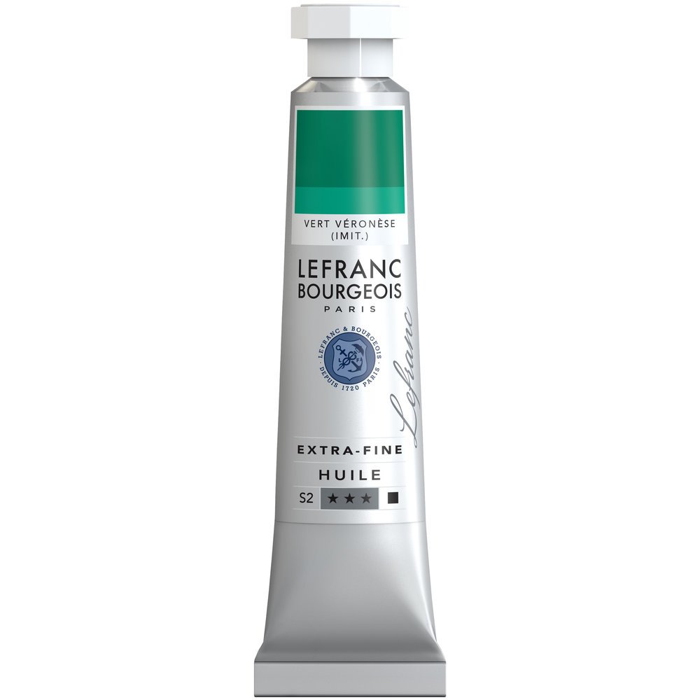 Lefranc & Bourgeois Extra Fine Lefranc Oil paints Artist Pigments, oil-based paint, Veronesergrün Farbton, 20 ml — image 1