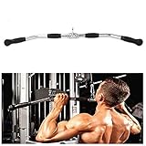 Tricep Press Down Bar Lat Pull Down Bar Handle Attachment for Cable Machine, Non-Slip Handgrips &...
