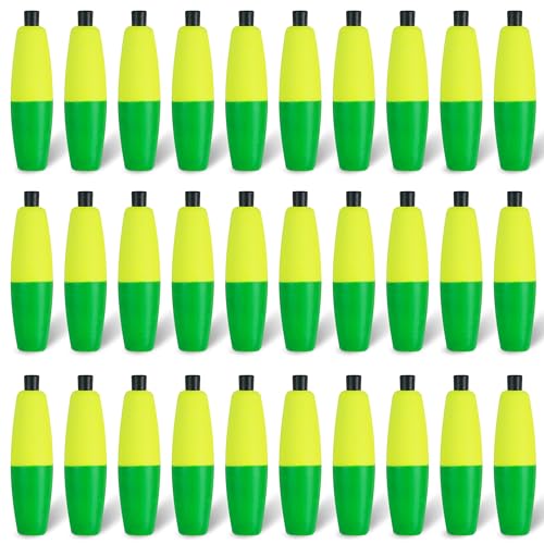 SILANON Peg Floats Fishing Bobbers,Foam Cigar Fishing Floats Bobbers Catfish Floats Slip Fishing Cork Bobbers with Pipe Plug for Catfish Santee Rig Freshwater Saltwater Fishing