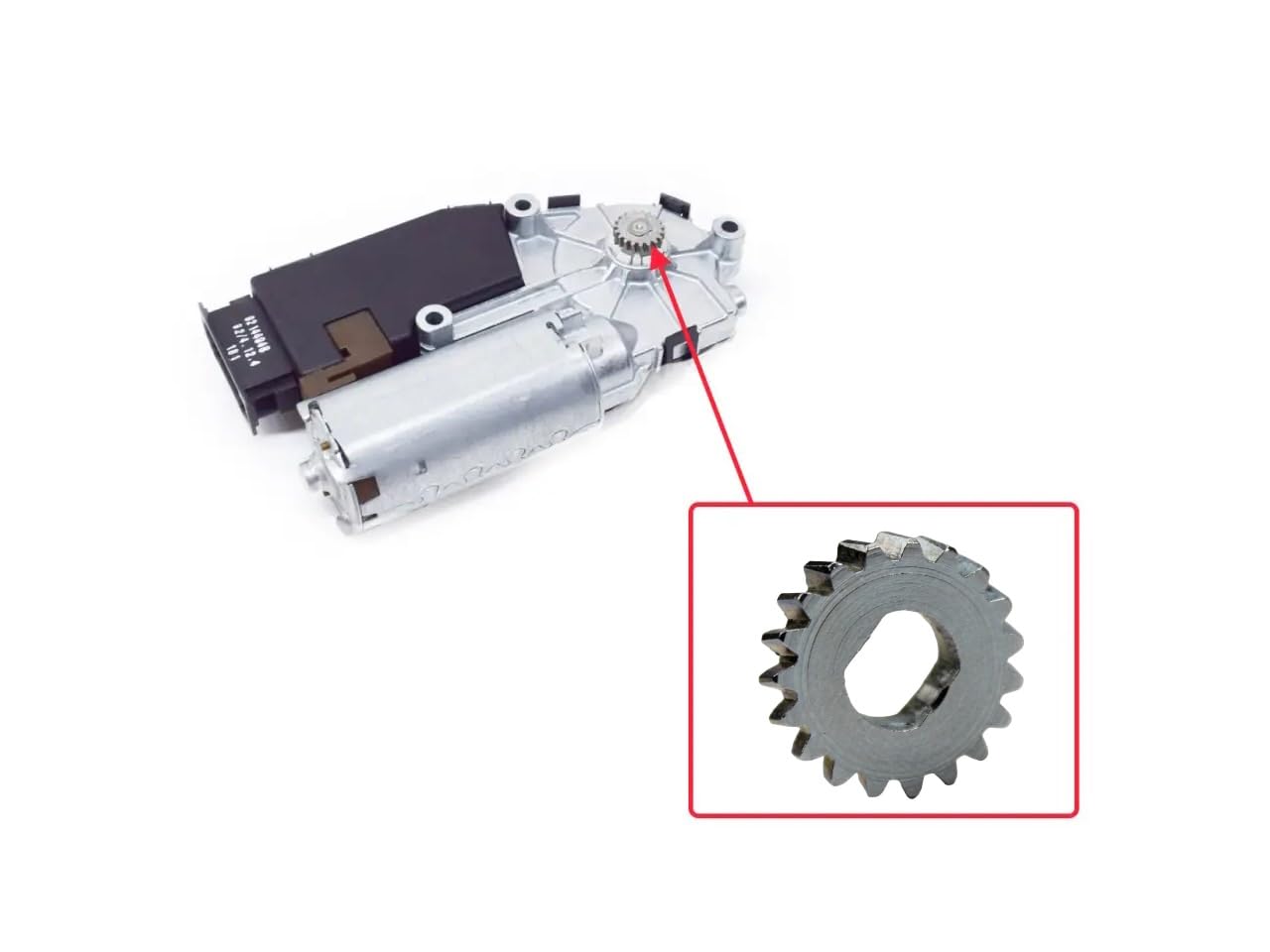 Kit Riparazione Ingranaggio Motore Tetto Apribile Per VW E Audi - 2 Pezzi 18 Denti, Compatibile Con A4, A6, Golf - Foto 3