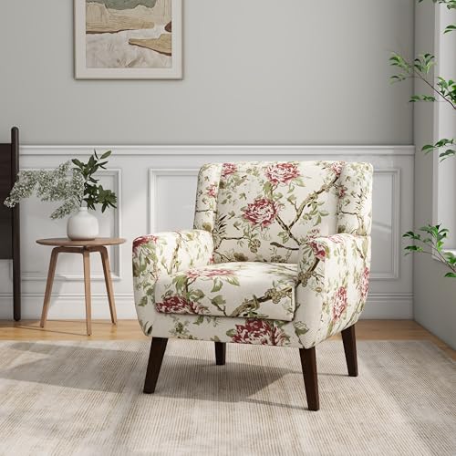 DREAMSIDEA Accent Chair, Modern Linen Blend Arm Chair for Living Room, Bedroom, Comfy...