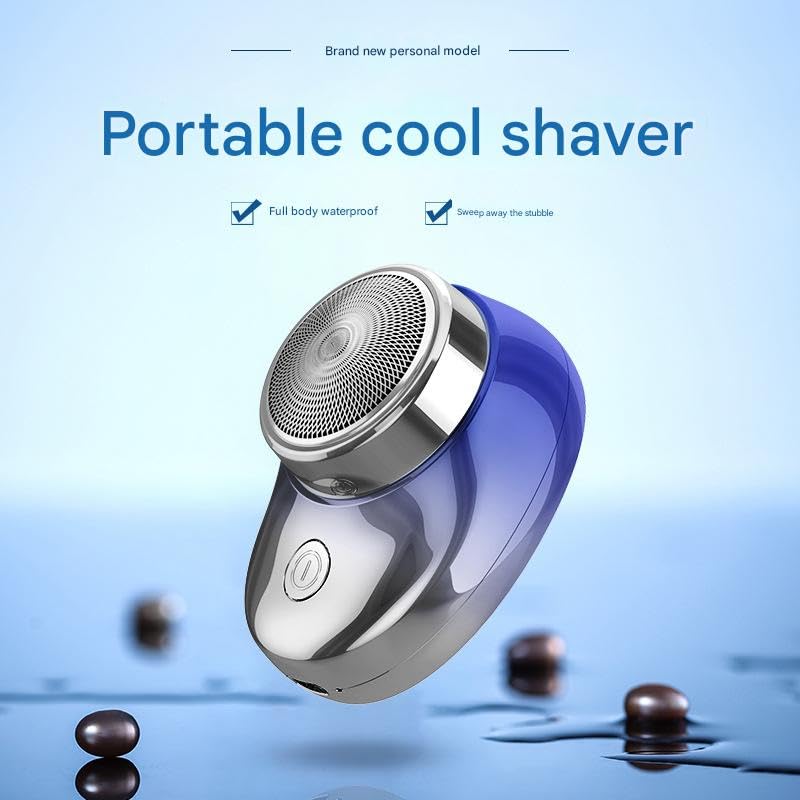 Image of MIPPO Mini Electric Shaver for Men | Fully Automatic Portable Beard Razor & Trimmer | USB Rechargeable & Washable Compact Grooming Tool