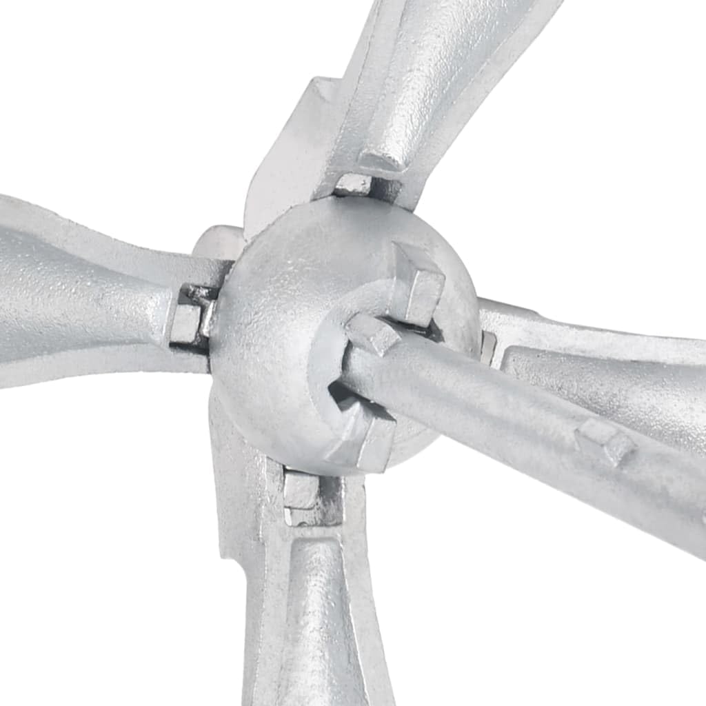 Anclaje plegable con cuerda plateada, 3,2 kg, hierro maleable, 30 m, longitud de la cuerda de 8 mm de diámetro, para barco, kayak, canoa, motor, bote inflable, embarcación, embarcación, mar