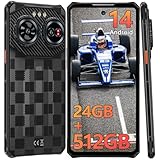 IIIF150 Air3 Rugged Smartphone Unlocked- 24GB+512GB Cell Phone, 6.6'' Dynamic Island Display, 100MP+32MP+20MP Camera, 5000mAh(30W) Battery Phones, 4G Dual SIM Android14 Phone, G96/IP68/69K/NFC/GPS