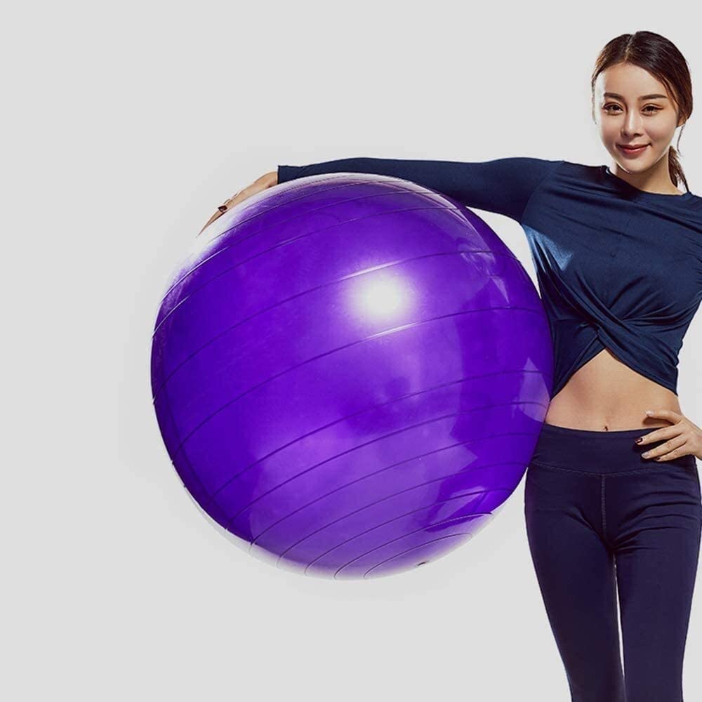 Palle for Esercizi Palla da Ginnastica for Esercizi 65cm Pilates Palla da Yoga Addensata Antiscivolo Esplosione Palla Svizzera Palla da Parto for Sedia da Ufficio a Casa Che Modella Perdere Peso Fisio
