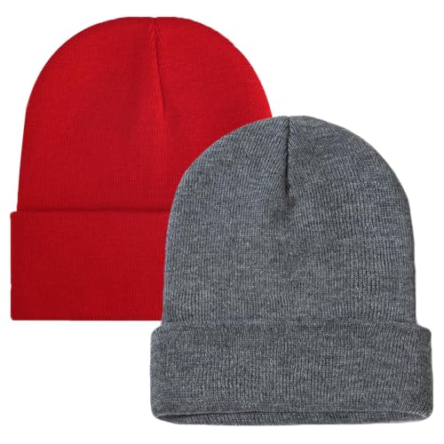 Image of ZOORON Beanie for Men Women Slouchy Winter Beanie Hats Cuffed Skull Caps