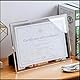 Houstimi Silber A4 Bilderrahmen Zertifikat Rahmen 21x29,7cm Dokumentenrahmen aus Glas Diplom Graduierung Posterrahmen Foto Display Stand für Tischplatte