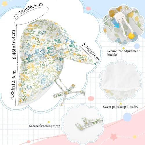 Watercolor Art Floset Light Color Kid Beach Hats Toddler Boy Bucket Hats Baby Girls' Sun Protection Adjustable Traveling Camping4
