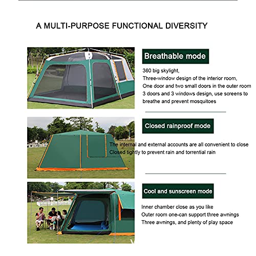 Carpa de Camping Domo Familiar con Porche y Montaje Rápido miniatura 4