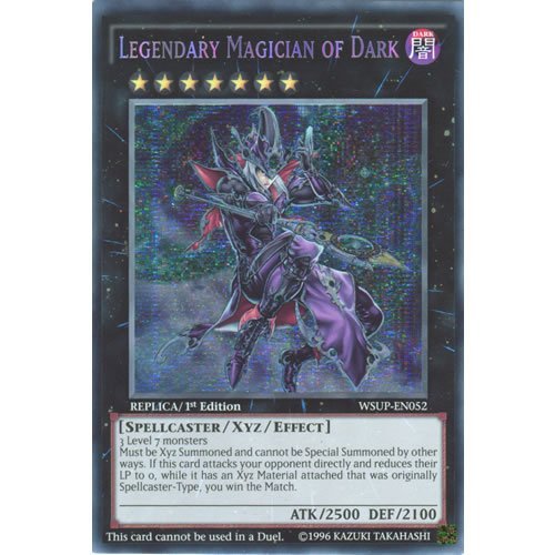 Amazon.com: Deckboosters YuGiOh : WSUP-EN052 1st Ed Legendary Magician of  Dark Secret Rare Card