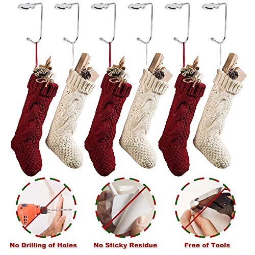 365Park Z017*HOOKS*6PACK Christmas Stocking Holders thumb #5