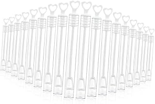 TOYANDONA 18pcs Heart Bubble Water Empty Bottle Stuffed Toys Mini Toys Mini Containers Bubble Wand Toys for Kids Bubble Wands Tube for DIY Bubble Water Bubble Wand for Kids Hollow Gift Soap