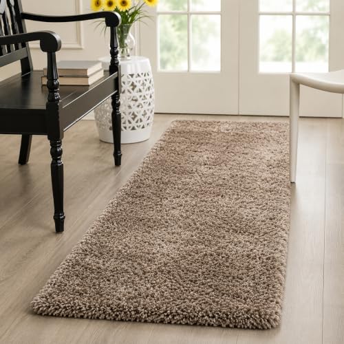 Image of Shaggy Runner Carpet 2x6 Ft| Anti Slip Floor Mat (Mouse)