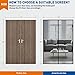 MAGZO Magnetic Screen Door Fit Door Size 72 x 96 Inch, Screen Size 74