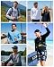 Tansozer Langarmshirt Herren UV Schutz Schwimmshirt Langarm Funktionsshirt Sommer Tshirt Leicht Dünn Longsleeve Sport, Weiß, XL