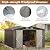 Goplus 10 x 14 FT Outdoor Storage Shed, Large Garden Tool House w/Improved Windproof Metal Structure, 4 Vents, Lockable Door, Waterproof Utility Tool Organizer for Backyard, Lawn, Patio