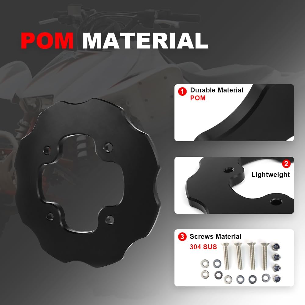 Rear Sprocket Guard Chain Protector Compatible with TRX250 R 86-89, TRX250 X/R 87-92, TRX300 EX Fourtrax 93-08, TRX300 X 2009, TRX400 X 09-14, TRX450 R 04-05, TRX450 R/ER 06-14
