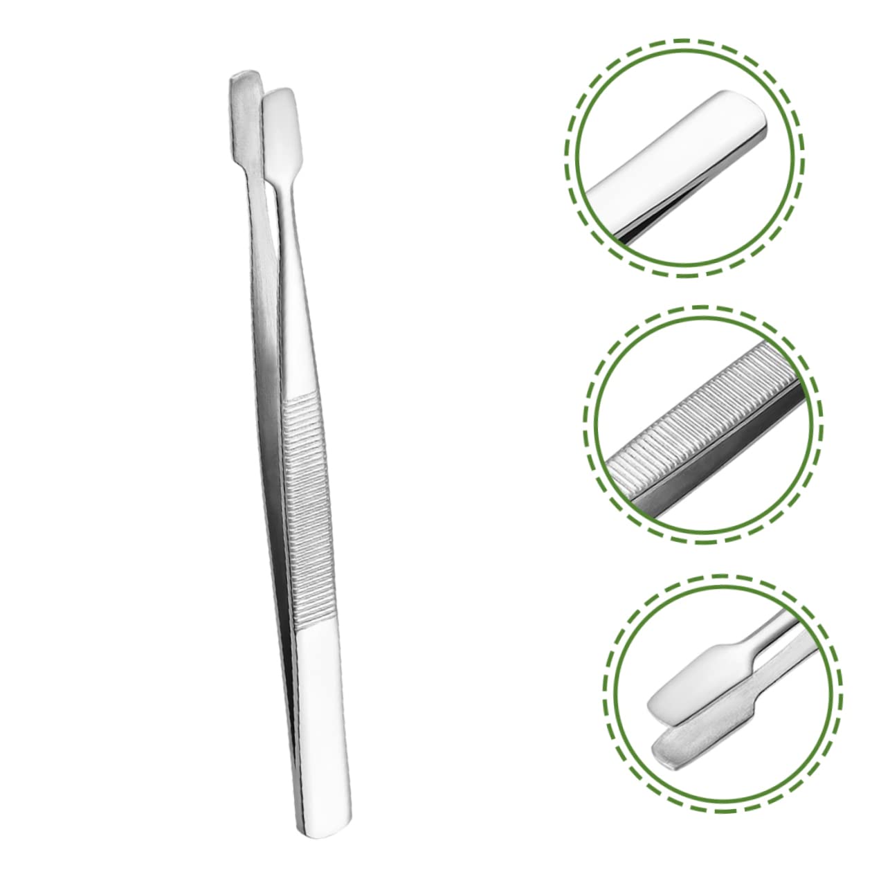 NULYLU False Eyelash Curler Set Brow Tweezers Metal Stamp Tweezers for Crafting Eyebrow Maintenance