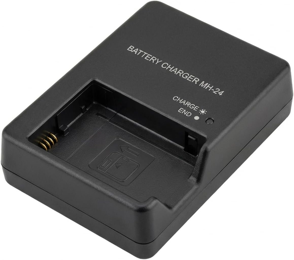 MH-24 Quick Battery Charger for Nikon EN-EL14 EN-EL14a, Compatible with Nikon D3100, D3200, D3300, D3400, D3500, D5100, D5200, D5300, D5500, D5600, DF, Coolpix P7000, P7100, P7700, P7800 DSLR Cameras