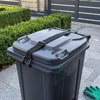 Shintel Mülltonnenschloss, Verstellbar Mülltonnendeckelgurt – Ansicht 2