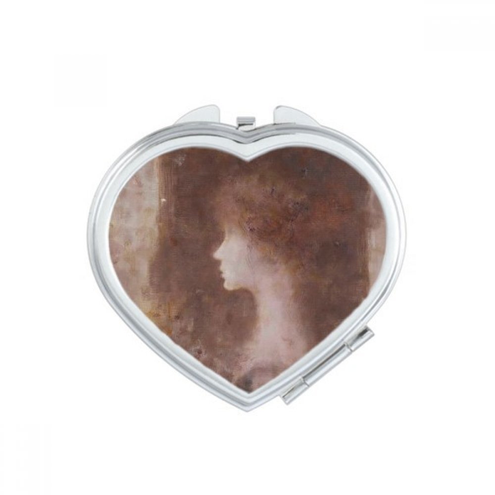 Miroir de poche à la main Xjj pour retouches maquillage au bureau ou en soirée