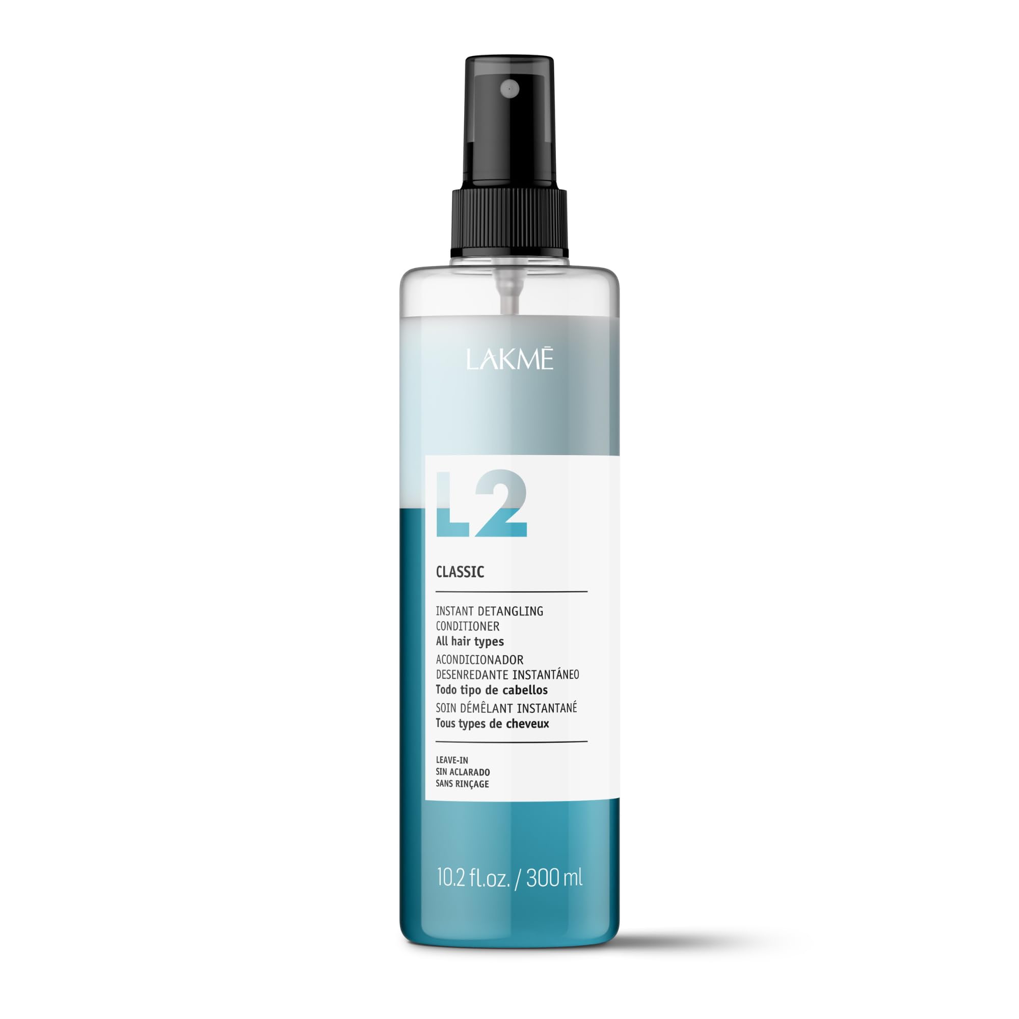 Lakm Travel Size L2 Classic Bi Phase Conditioner, Detangling Spray for Hair, Leave In Conditioner Spray For All Hair Types 10.2 Fl Oz