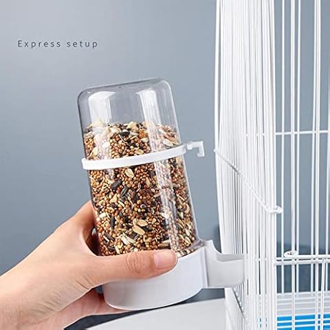 AUTOECHO Automatic Bird Feeders For Cages,Bird Cage Feeder Automatic Bird Feeders | Bird Drinking Bottle Wild Bird Water Dispenser For Small Budgie Cockatiel Lovebirds Cover