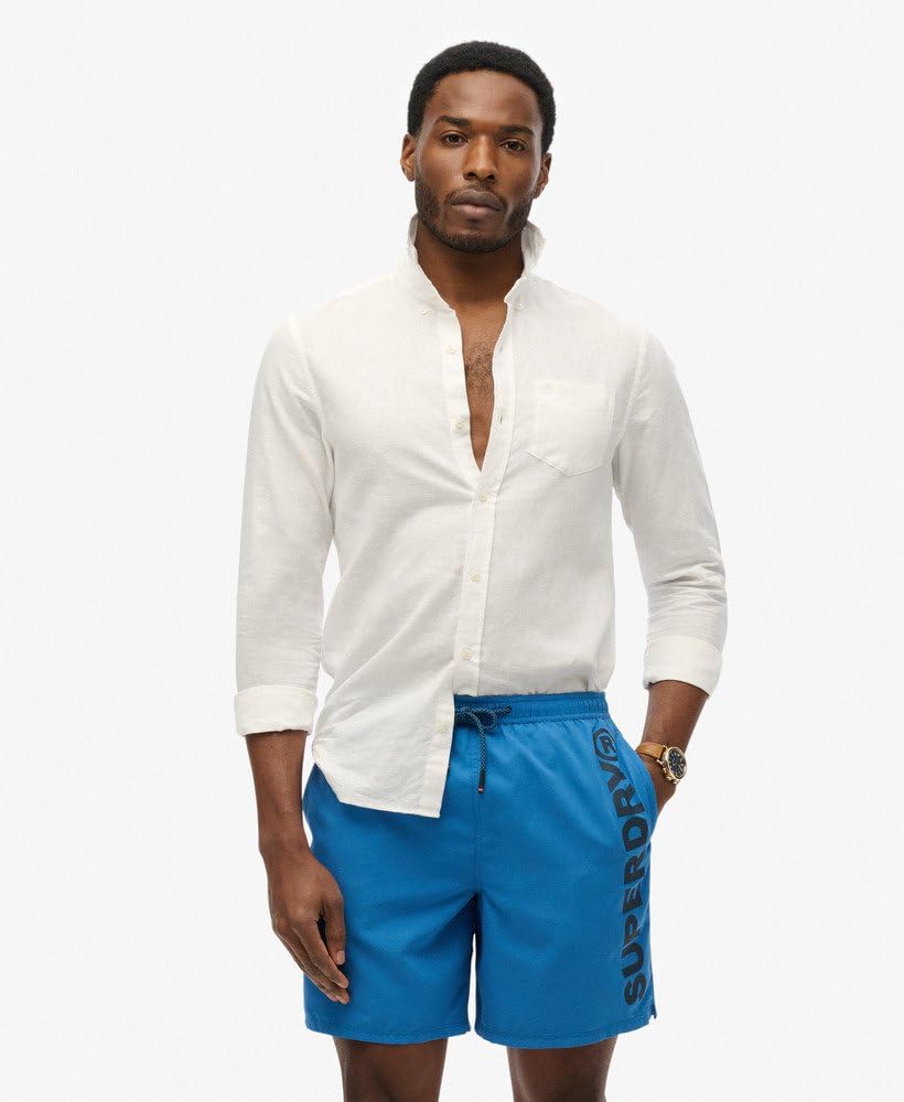 Superdry Sport Graphic 17 - Bañador para hombre, color azul