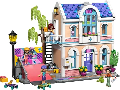 Image of LEGO Friends Liann's Family House Building Toy - Dollhouse - 4 Minidolls, Gecko, Axolotl - 42687