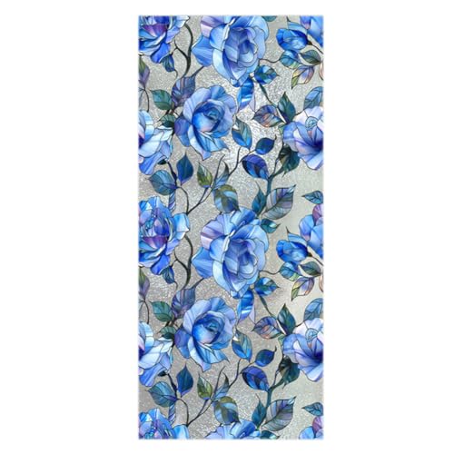 Vinilo decorativo para ventana Joonor azul 43x100 cm miniatura 1