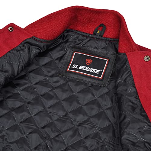 Image of Varsity Jacket Baseball Letterman Jacket- Wool and Leather Premium Quality Unisex Basketball Jacket