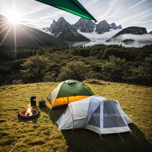 Carpa para camping de poliéster gris para 10 personas miniatura 3
