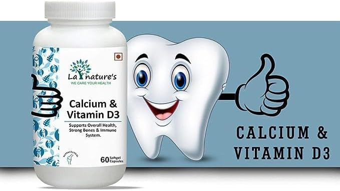 Miniatura 4 de Cápsulas de calcio y vitamina D3 Carbonato de calcio 500 mg de vitamina D3 200 UI Suplemento de calcio para hombres y mujeres para la salud ósea y