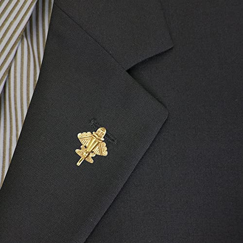 Image of Colombian Emerald & Multi-Material Options | Quimbaya Flyer Lapel Pin | Ancient Alien Golden Jets Collection