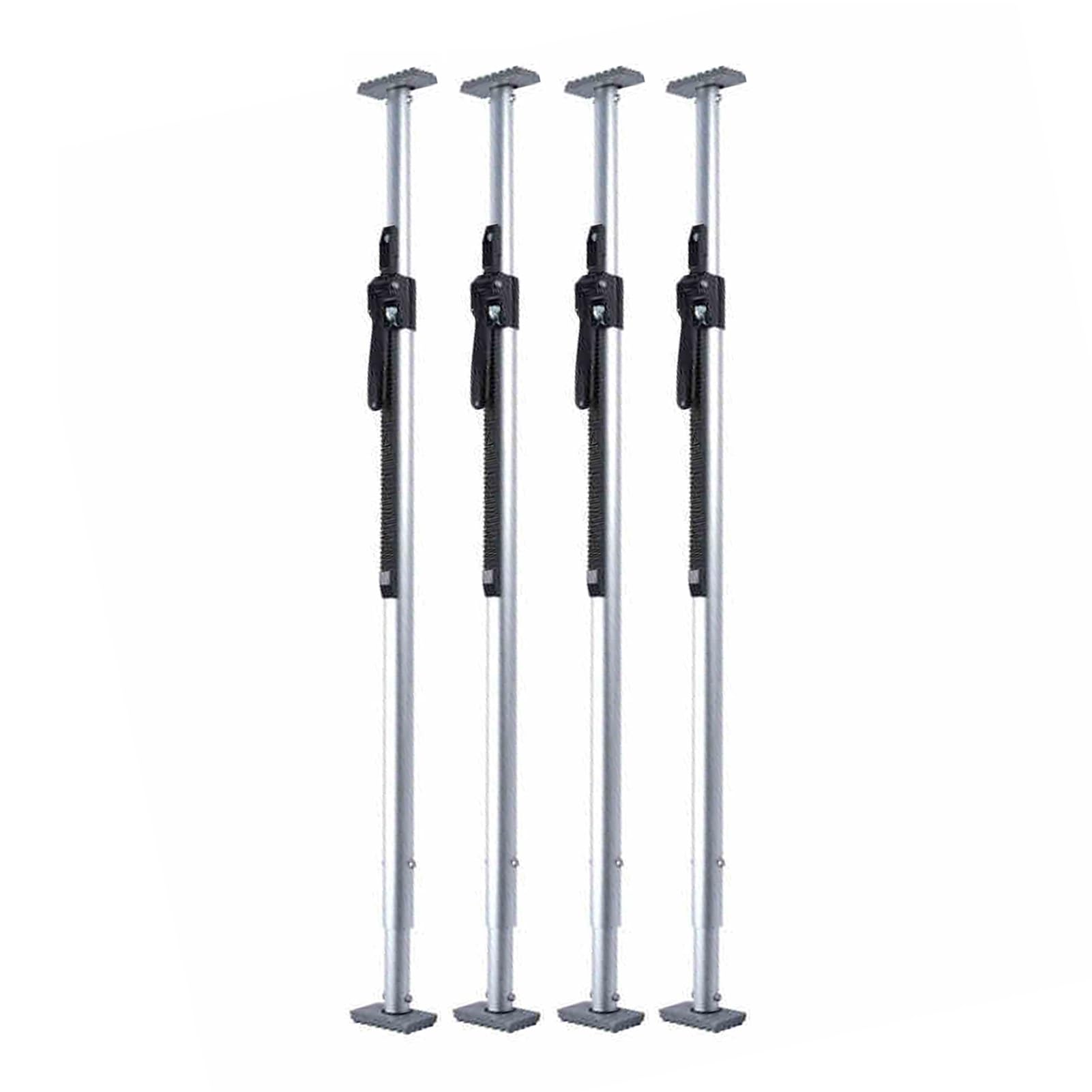 QIYFOZ Ratcheting Cargo Bar，，Adjustable Cargo Bar for Pickup Truck Bed, 51.2-74.8" Ratcheting Load Stopper, 440LB Capacity, Anti-Slip Pads, Secure 1-7 Piece Set (130-168cm, 4 Pi