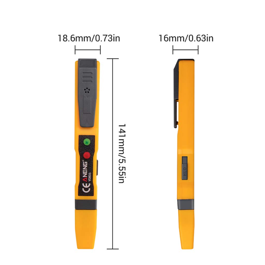 Continuity Voltage Detector Pen Non-contact Inductive For Voltage Meter Electric Compact Pen Voltage Test Voltage Detector Kit