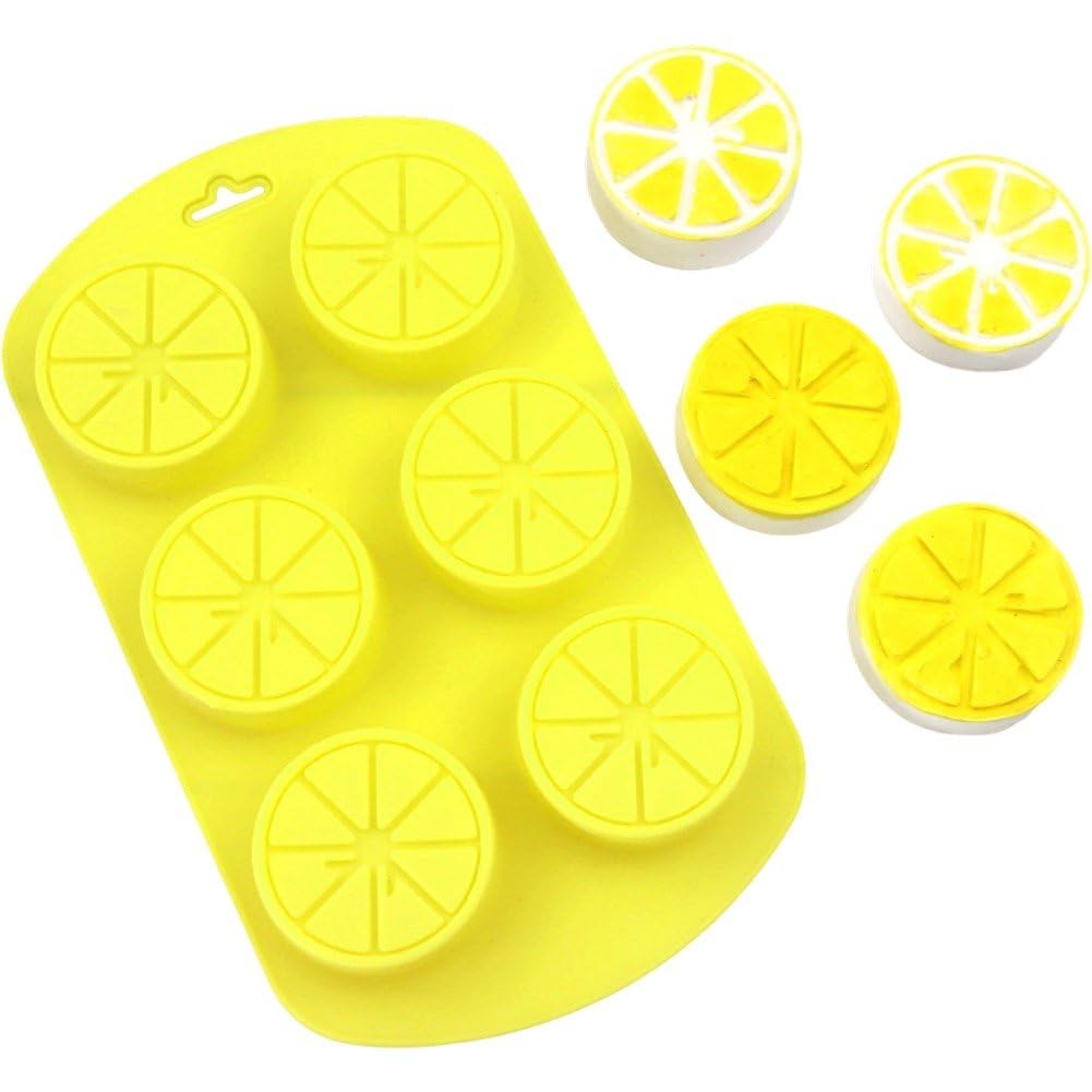 Hrippy Fruit Shaped Silicone Lemon Mold, 3d Fondant Tool for Chocolate Candy Dessert Candle Baking Production