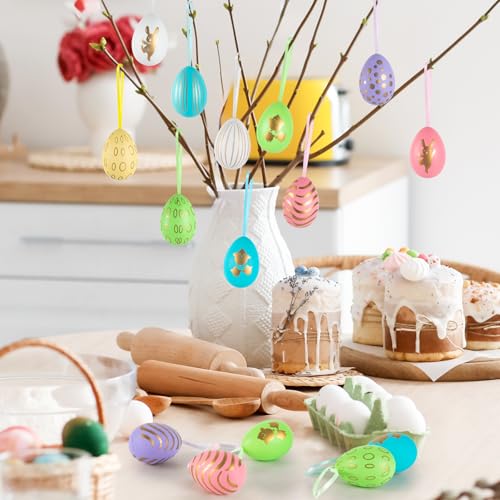 Oeuf de Pâques en plastique de 6 cm pour décoration créative