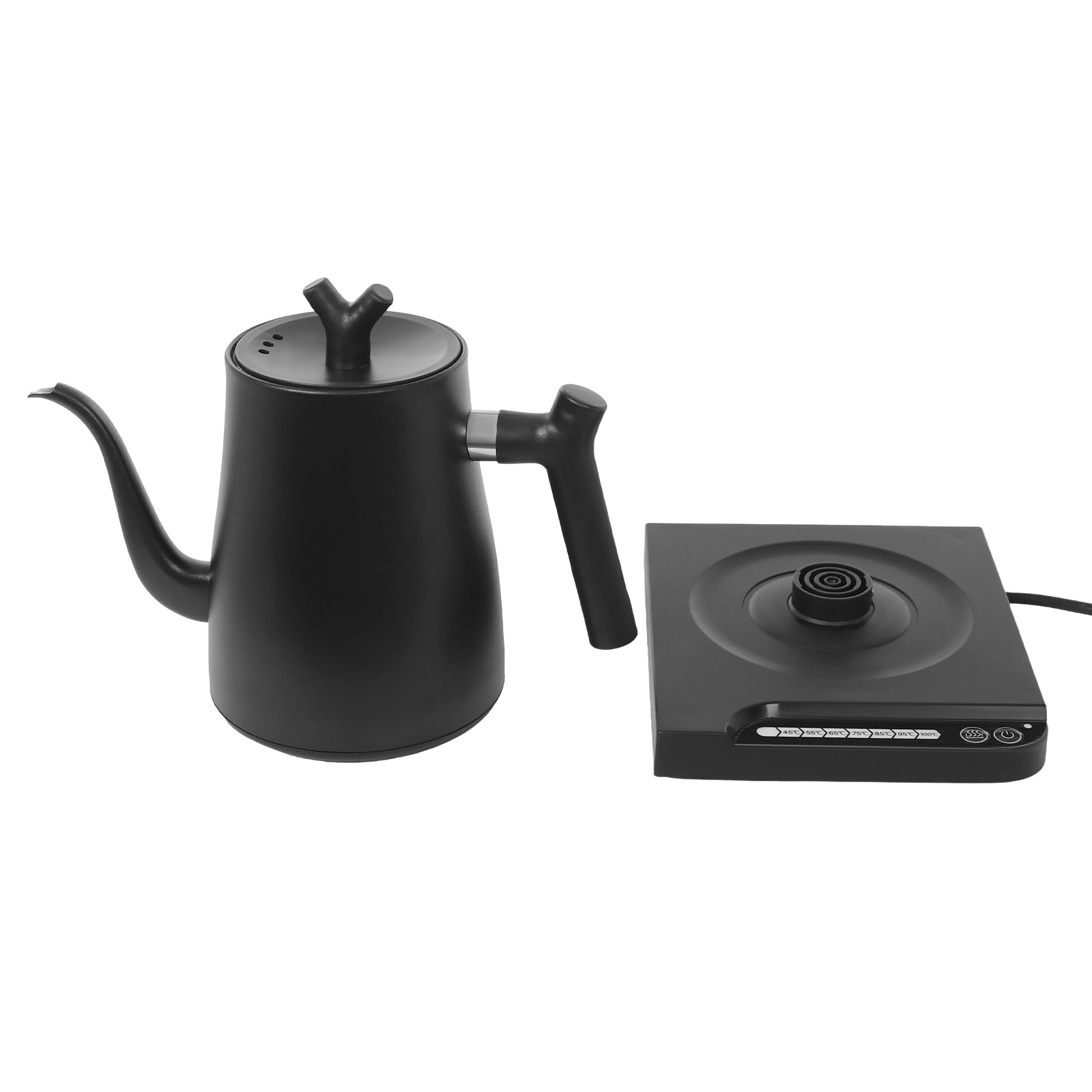 Bollitore elettrico in acciaio inox, 1000 W, 1 l, riscaldamento rapido, protezione contro il surriscaldamento, funzione di archiviazione di 3 minuti, progettato per tè, caffè, alimenti per bambini