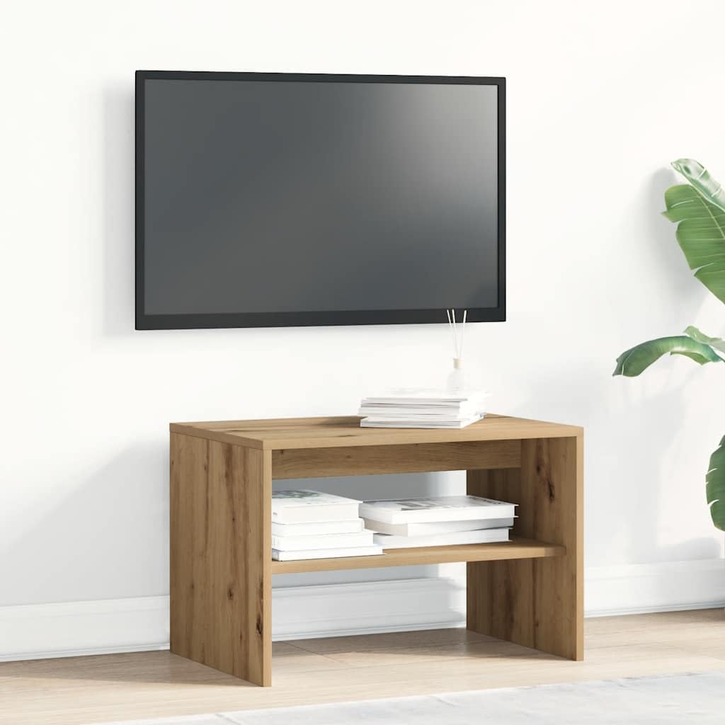 vidaXL Szafka RTV Artisan Oak 60x40x40 cm Drewno klejone, szafka pod TV, konsola pod TV, ława pod TV, szafka pod TV, szafka pod sprzęt multimedialny