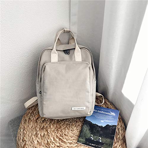 Preisvergleich Produktbild Reisecomputertasche einfache Umhängetasche weibliche High School Studenten Wild Street Schießen Rucksack passt 14 Zoll Laptop grau