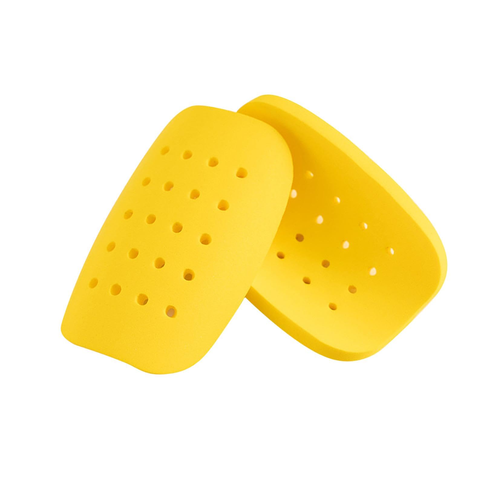 1 Pair Mini Soccer Shin Guards Protective Gear for Boys Girls Outdoor Sports Yellow|Sporting Goods | Team Sports | Soccer-image-3